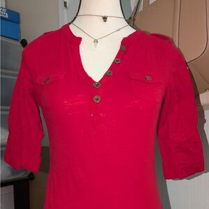 Color Story Vibrant Red Women's Blouse